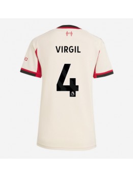 Liverpool Virgil van Dijk #4 Zenski Gostujuci Dres 2025-26 Kratak Rukavima Liverpool Virgil van Dijk #4 Zenski Gostujuci Dres 2025-26 Kratak Rukavima